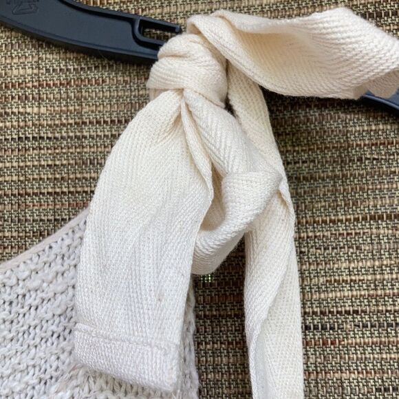 Madewell cotton linen knit top off white - Picture 3 of 6